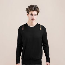 HELLEN&WOODY Slim-fit Zippers Pullover Sweaters in Basulan Wool