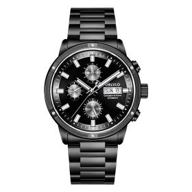 OBLVLO CM Series Men Designer Watch Black Automatic Watch CM-BBB