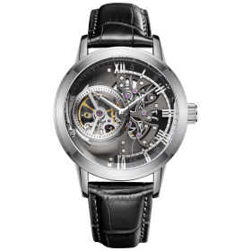 OBLVLO Brand Fashion Watches Skeleton Automatic Watches