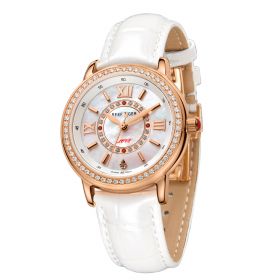 Reef Tiger Love Promise Top Brand Luxury Women Watch Genuine Leather Strap Diamond Rose Gold Ladies Watches RGA1563