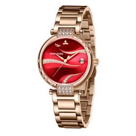 Reef Tiger Rose Gold Case Luxury Fashion Diamond Women Watches Bracelet With Japan Automatic RGA1589
