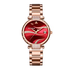 Reef Tiger Rose Gold Case Luxury Fashion Diamond Women Watches Bracelet With Japan Automatic RGA1589-PRRS
