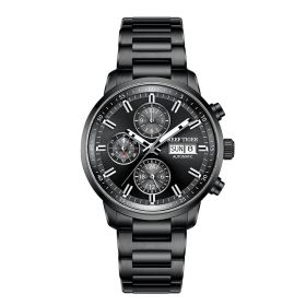 Reef Tiger Top Brand All Black Sport For Men Automatic Mechanical With Date Waterproof RGA1659-BBB