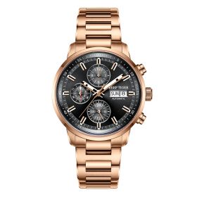 Reef Tiger Top Brand Rose Gold Sport For Men Automatic Mechanical With Date Waterproof RGA1659-PBP