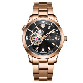 Reef Tiger Seattle Columbus Mens Full Rose Gold Designer Autoamtic Watches RGA1693-2-PBP