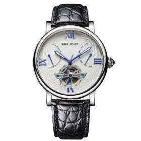 Reef Tiger Luxury Tourbillon Watch Men Rose Gold Automatic Mechanical Watch Date Day Luminous Designer Watches RGA191YWAB