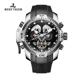 Reef Tiger/RT Designer Sport Mens Watch with Perpetual Calendar Date Day Complicated Dial Mechanical Watch RGA3503