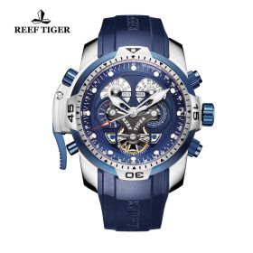 Reef Tiger/RT Designer Sport Mens Watch with Perpetual Calendar Date Day Complicated Dial Mechanical Watch RGA3503-YLLB