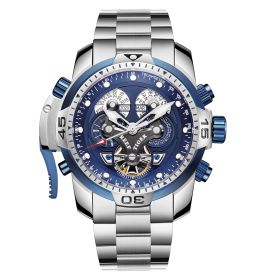 Reef Tiger/RT Designer Sport Mens Watch Perpetual Calendar Date Day Complicated Black Dial Mechanical Bracelet Watch RGA3503-YLYB