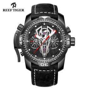 Reef Tiger Aurora Concept II Black Stainless Steel Case Mechanical Autoamtic Watches RGA3591-BBBB