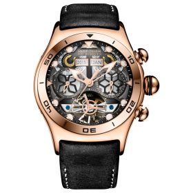 Reef Tiger Aurora Air Bubble Rose Gold White Dial Mechanical Automatic Watches RGA703-PBBB