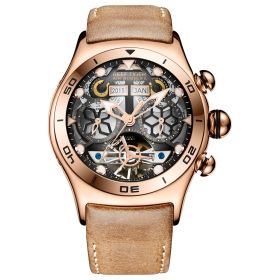 Reef Tiger Aurora Air Bubble Rose Gold White Dial Mechanical Automatic Watches RGA703-PBBS