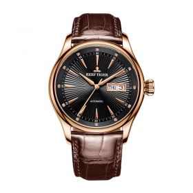 Reef Tiger Classic Heritage II Rose Gold Blue Dial Mechanical Automatic Watches RGA8232-PBS