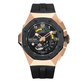 Reef Tiger/RT Automatic watch Luxury Men Watches Automatic Rose Gold Watch Men Waterproof Automatic Mechanical Watch RGA92S7-PTBB