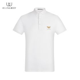 Slim-fit Polo Shirt with Bronzing Logo/8232020601-White-46/S